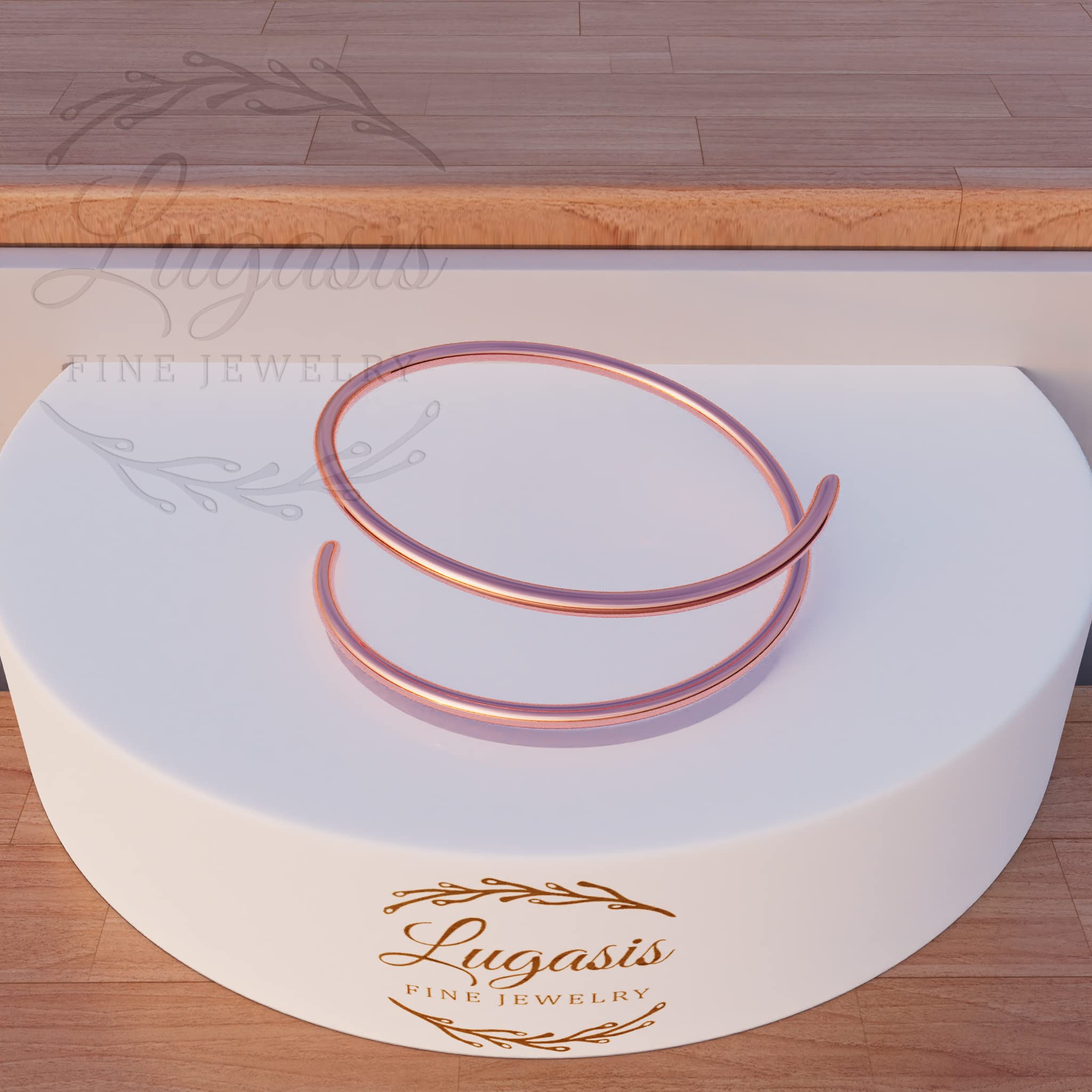 Dainty 14k Rose Gold & Black Double Hoop Nose Ring - 7mm Thin Spiral Rose Design - 20 Gauge Tiny Nose Piercing Jewelry for Everyday Wear & Special Occasions