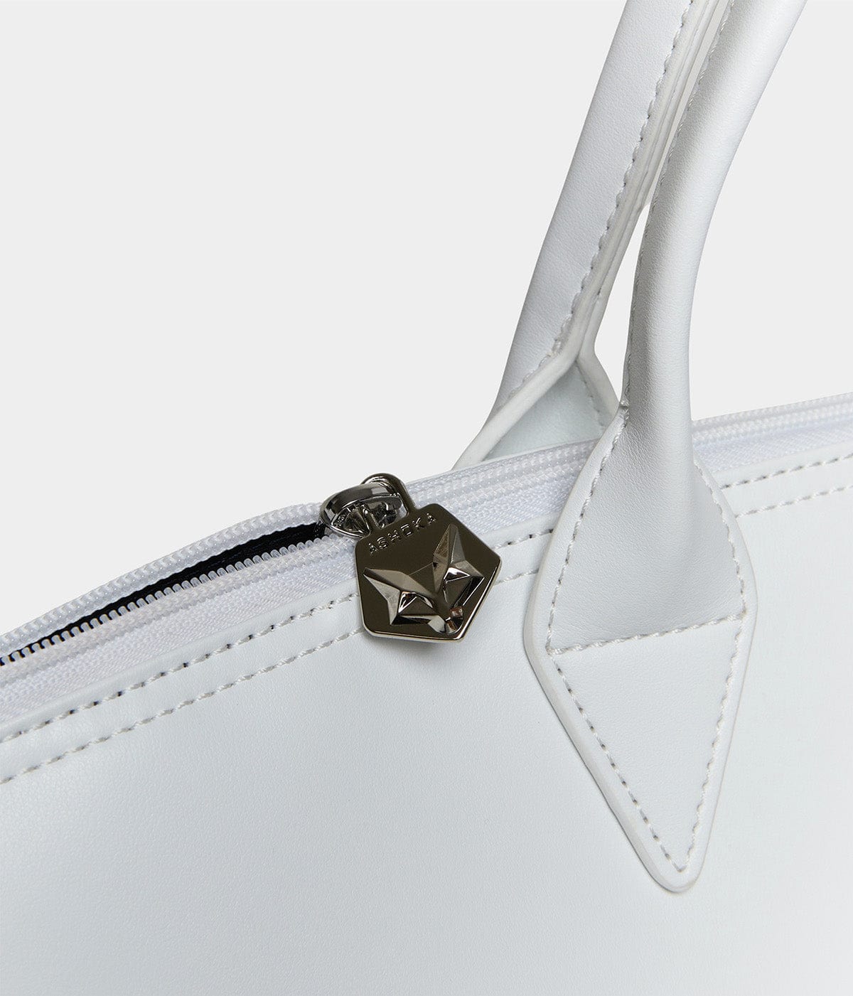 Vegan Leather Tote Bag - Jolly Apple Skin White | Stylish & Eco-Friendly Handbag for Work, Travel & Everyday Use