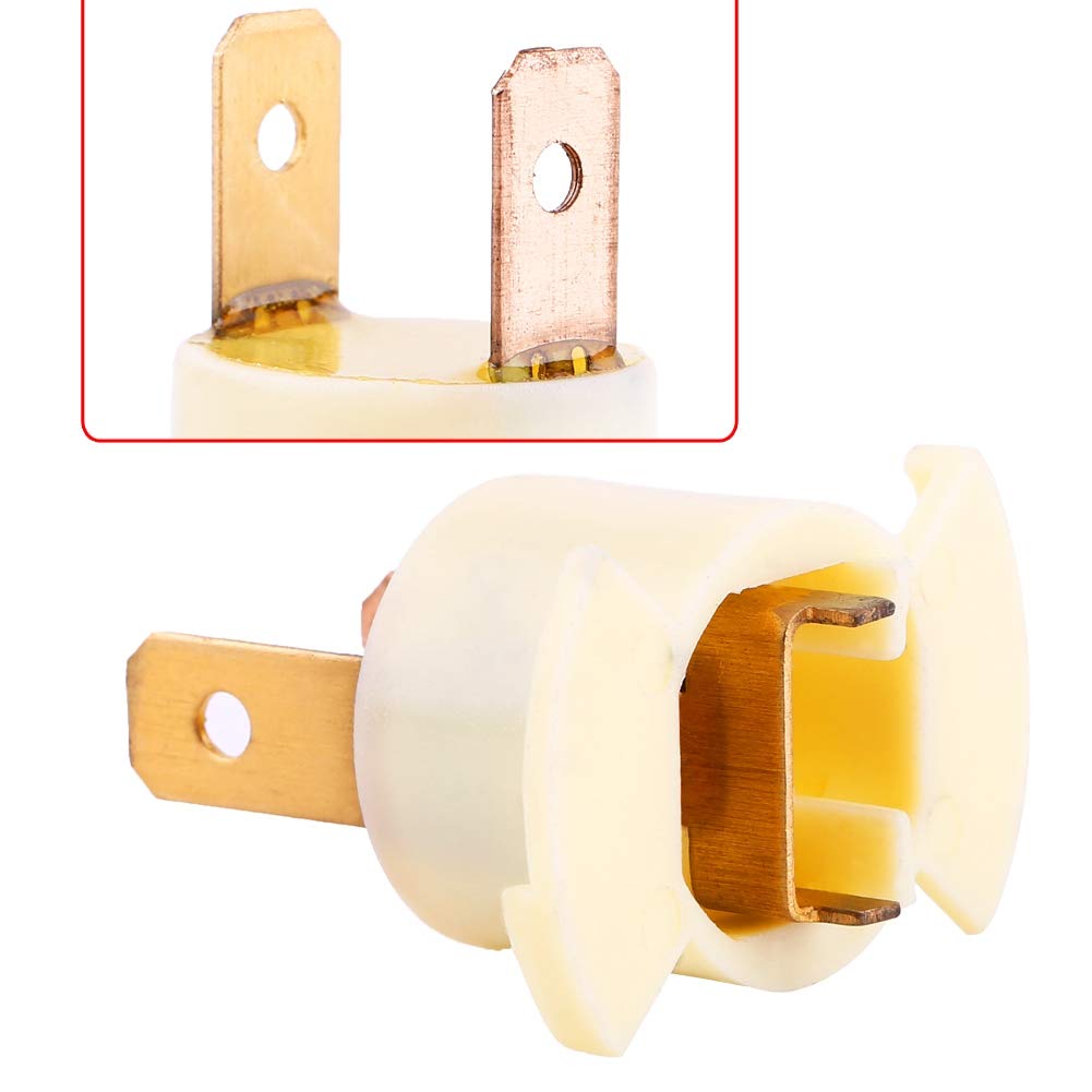 H1 Halogen Headlight Bulb Socket Holder 33116SD4961 - Compatible with Honda Prelude | Durable Car Light Socket Replacement for Improved Visibility & Night Driving Safety