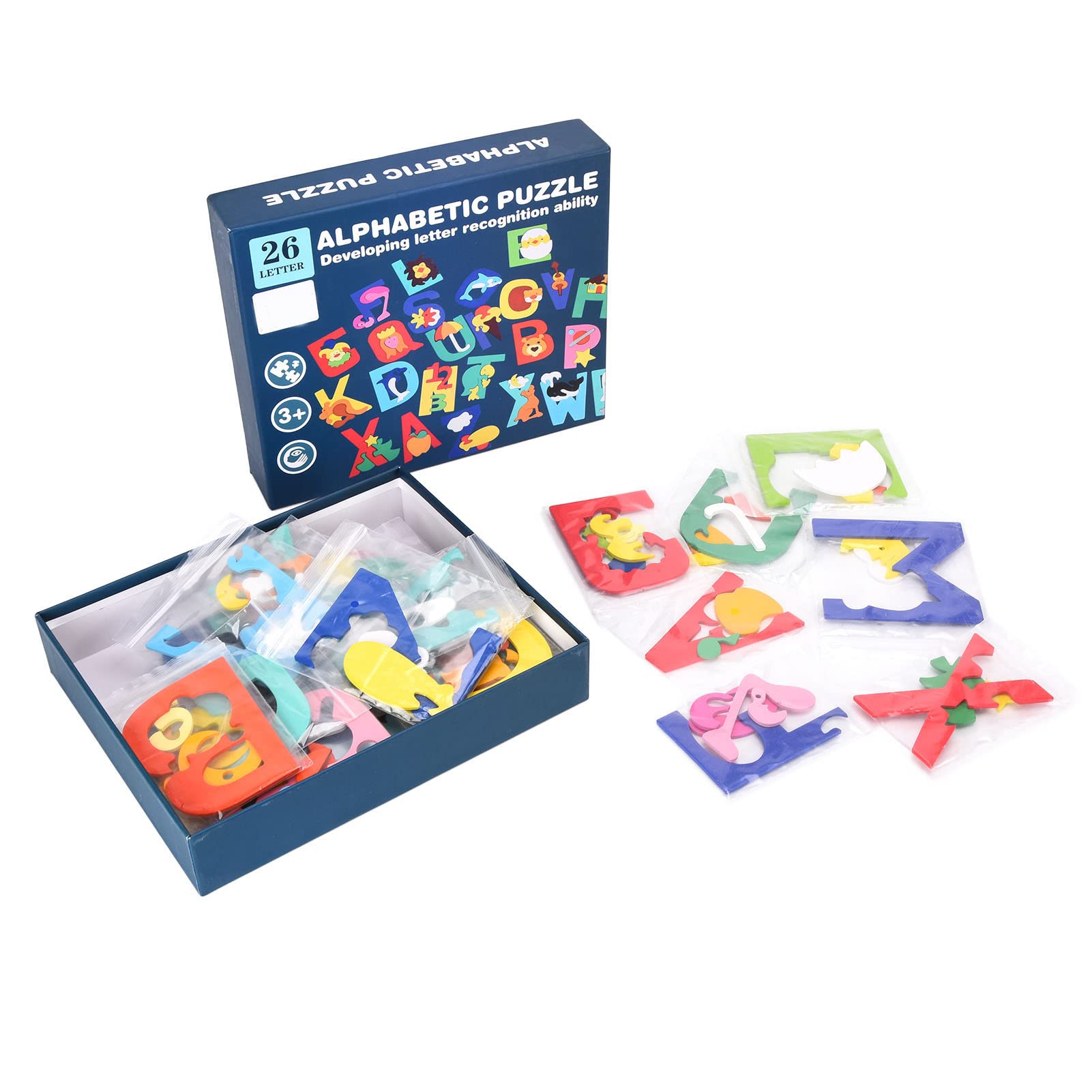 Educational Alphabet Puzzle Toys for Kids - Bright Colors, Memory & Learning Skills Development - Perfect for Preschool, Homeschool & Classroom Learning Activities