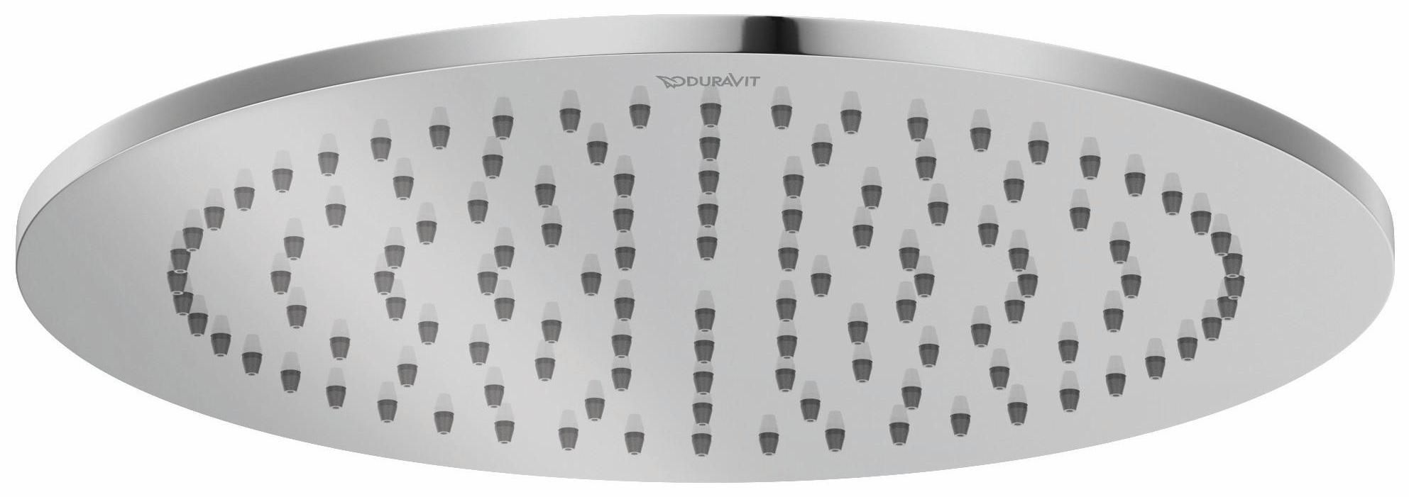 Duravit Chrome 9 1/2 Inch Rainshower Shower Head with UV Protection - Model UV0660014U00 - Perfect for Luxurious Spa-Like Bathroom Experience