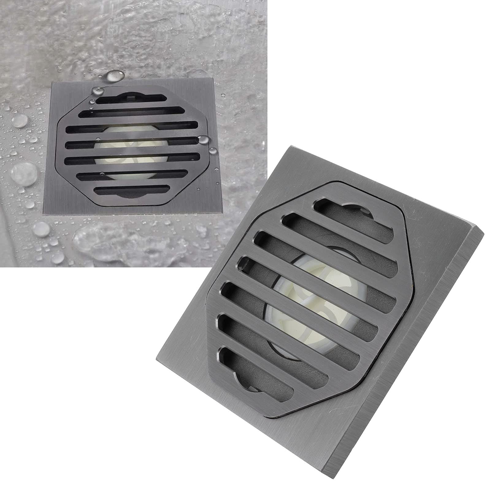 Stainless Steel Floor Drain for Bathroom, Kitchen, Balcony & Washroom - Durable & Rustproof Shower Drain Cover for Home & Commercial Use