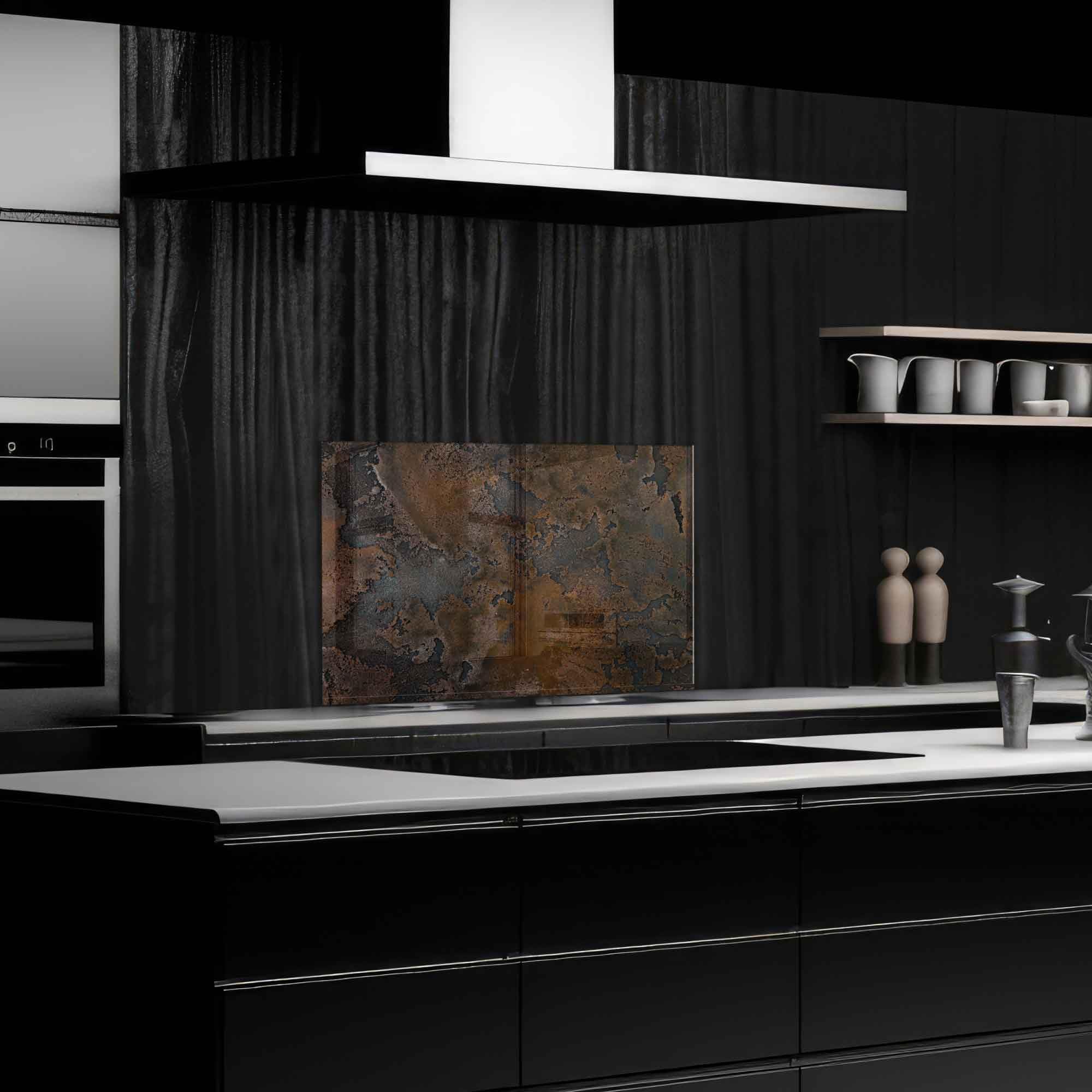 Premium Tempered Glass Kitchen Backsplash - 39.5x27.5