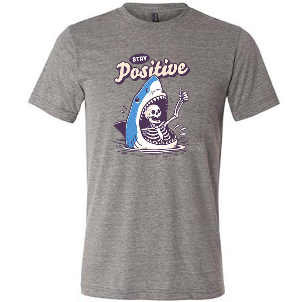Stay Positive Motivational T-Shirt - Unisex Cotton Tee for Men & Women - Perfect for Workouts, Casual Wear & Inspirational Gifts