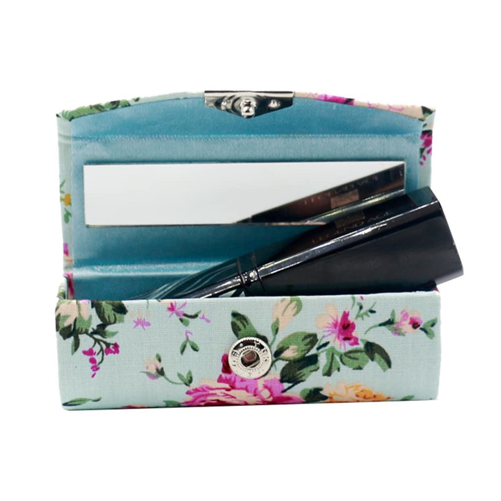Portable Lipstick Case Holder with Mirror - Travel Makeup Organizer for Purse & Cosmetic Bag | Perfect for On-the-Go Touch Ups & Travel Essentials