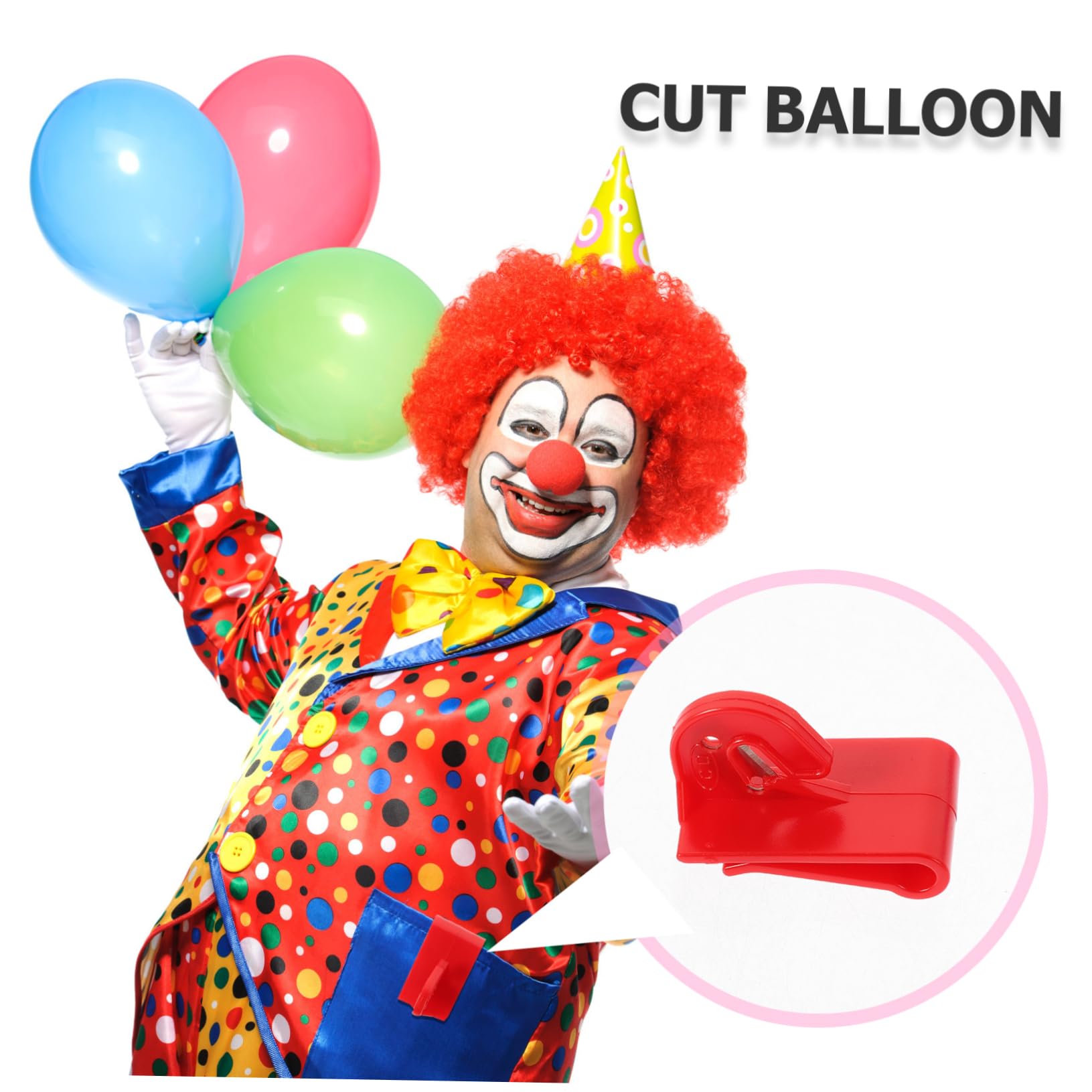 ABOOFAN 3-Piece Balloon Cutter Set - Ribbon & Latex Balloon Cutting Tool for Party Supplies, Easy to Use Plastic Balloon Bursting Accessories - Perfect for Birthday Parties, Baby Showers & Clown Performances