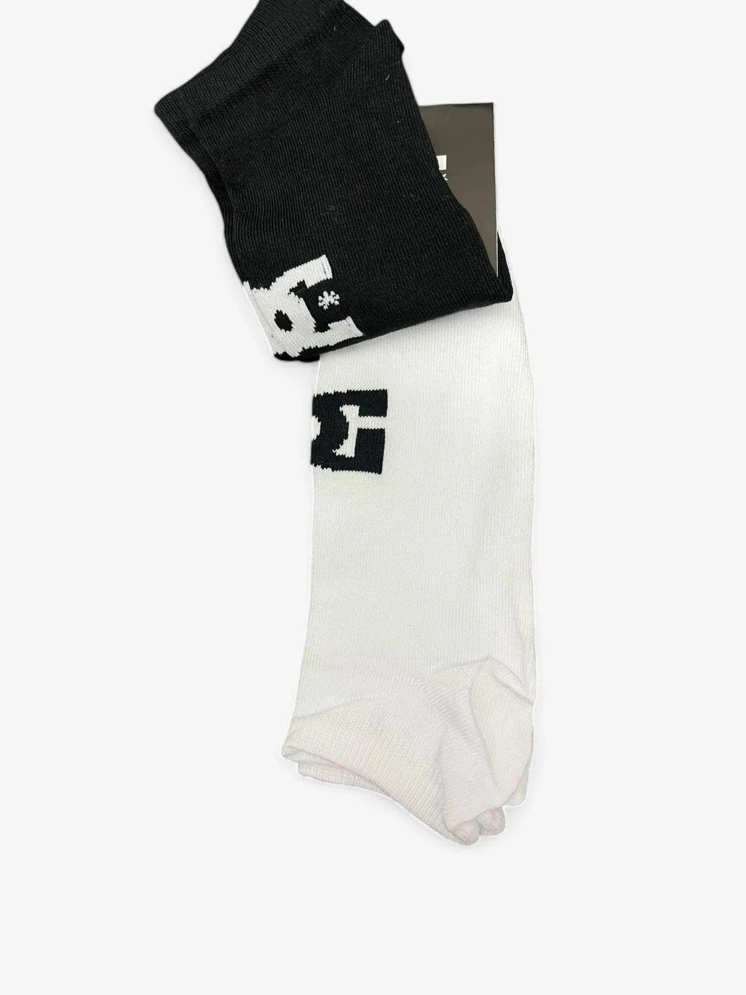 DC Ankle Socks 2-Pack - Black & White for Men & Women | Comfortable & Breathable for Running, Hiking & Daily Wear