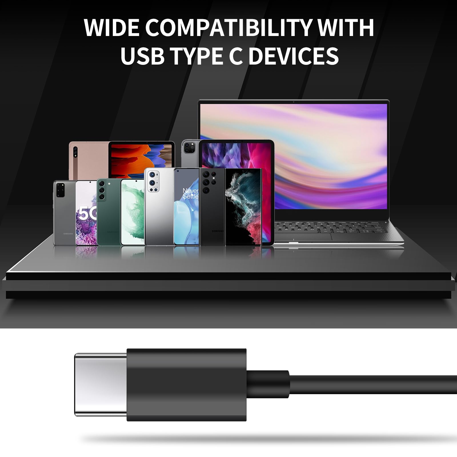 Premium Wired Earbuds with Noise Cancelling Mic - Compatible with iPhone 16/15/14/13/12, Samsung Galaxy S25/S24/Z Flip5/4/3/S23/S22 (USB-C) - Black In-Ear Headphones for Workouts, Commuting & Gaming