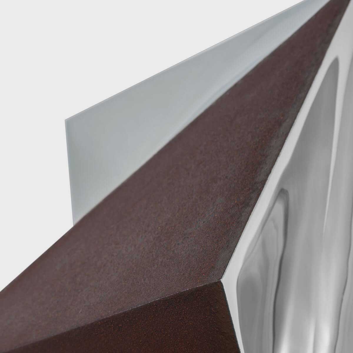 Symmetry Corten Steel Sculpture - Modern Outdoor Garden Art for Patio, Yard, and Landscape Decor