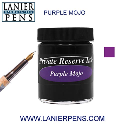 Private Reserve Ink Bottle - 60ML Purple Mojo Fountain Pen Ink for Calligraphy, Journaling & Letter Writing | Premium Writing Ink for Dip Pens & Ink Lovers