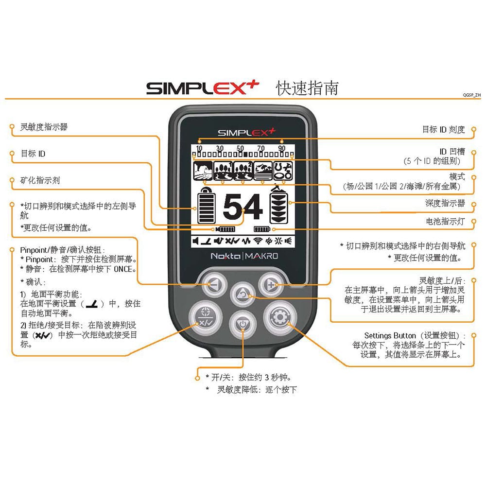 Nokta Simplex+ Metal Detector - Quick Start Guide & Digital Manual for Beginners | Perfect for Treasure Hunting, Beach Combing & Outdoor Adventures