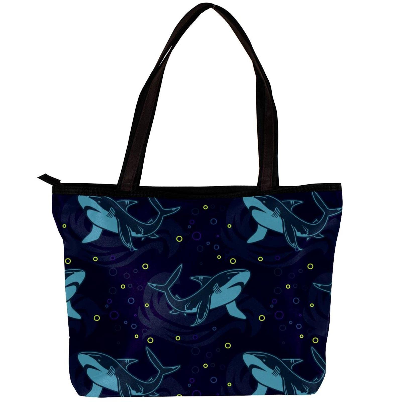 Stylish Hand Drawn Snowflake Star Tote Bag for Women - Fashionable Shoulder Bag with Inner Pouch - Perfect for Work, Travel, and Everyday Use