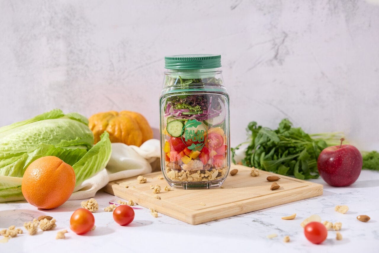 Prepara Salad Pod - Fresh & Convenient Salad Maker for Healthy Meals - Perfect for Home, Office, and On-the-Go Lifestyles