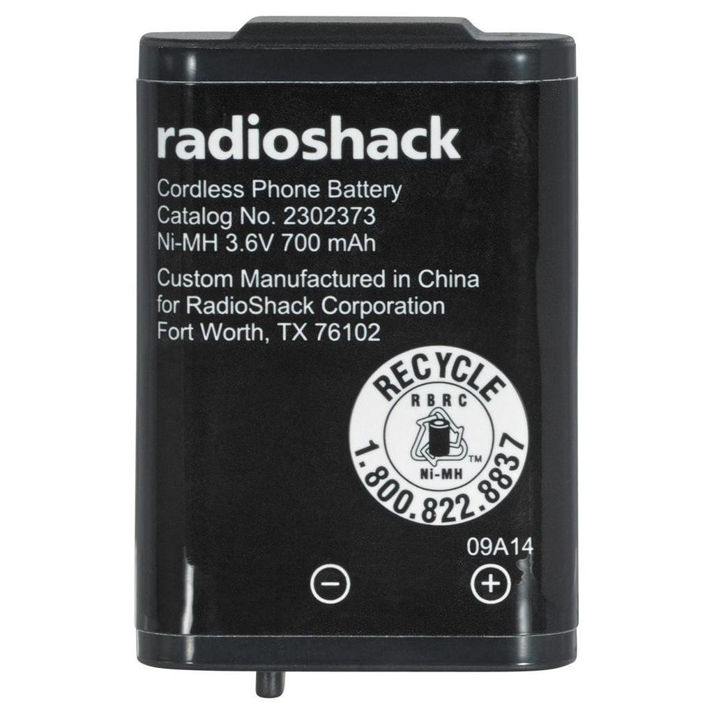 RadioShack Cordless Phone Battery - Replacement Battery for Cordless Phones - Model 2302373 - Long-Lasting Power for Home & Office Use