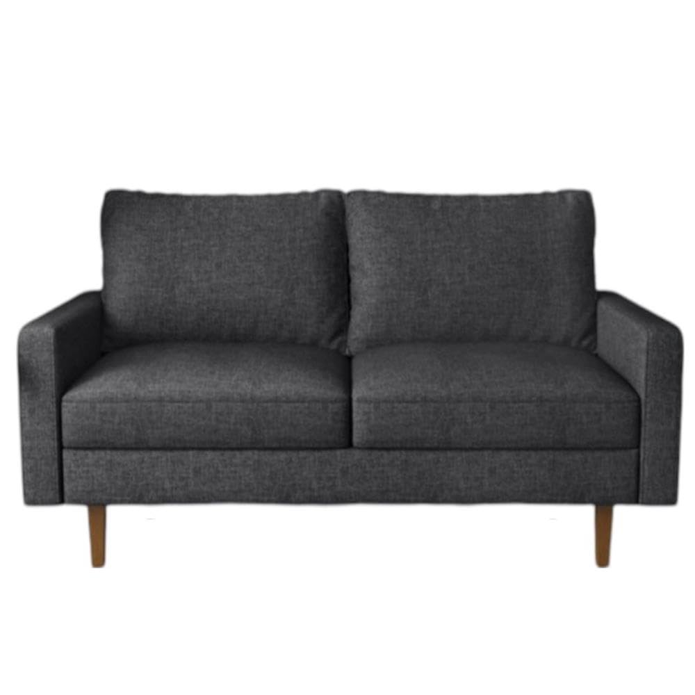 Dark Gray Ashton Linen Living Room Sofa - Modern Comfortable Couch for Small Spaces, Apartments & Cozy Home Decor