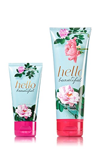 Bath & Body Works Ultra Shea Body Cream Duo - Hello Beautiful Scent - Moisturizing Lotion for Dry Skin - Home & Travel Skincare Set - Perfect for Gifts, Self-Care & Daily Hydration