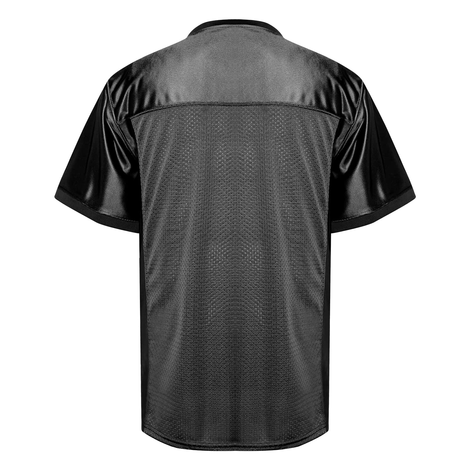 MESOSPERO Men's Plain Football Jerseys - Breathable Mesh Polyester Pullover Sports Shirts (Sizes S-3XL) in Black, White & Grey | Ideal for Training, Team Sports & Casual Wear