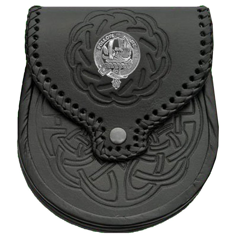 Campbell Scottish Clan Crest Badge Sporran - Authentic Scottish Highland Dress Accessory for Men | Perfect for Tartan Weddings, Highland Games & Celtic Events