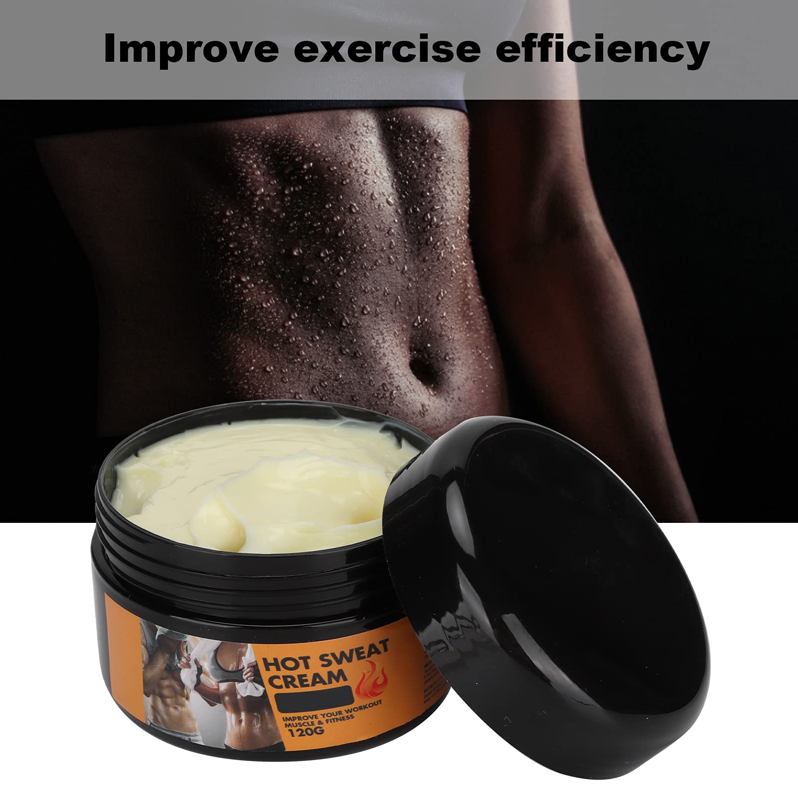 120g Hot Sweat Cream - Firming Body Lotion for Women & Men | Cellulite Reduction & Body Shaping | Enhances Workout Performance, Muscle Recovery & Calorie Burn | Post-Workout Slimming Cream for Gym, Yoga & Home Fitness