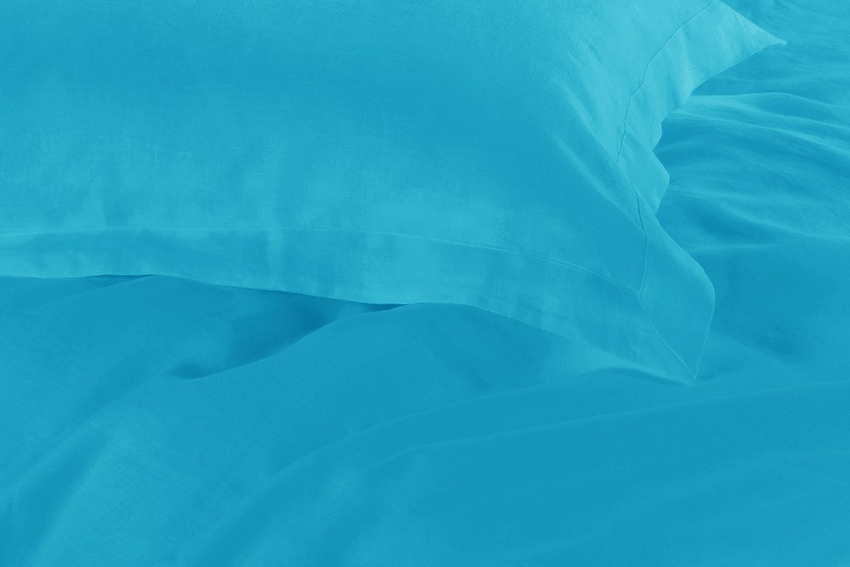 1000 Thread Count Light Blue Duvet Cover Set - Queen Size Luxury Bedding for Hotel & Home Use - Soft Breathable Cotton Quilt Cover for All Seasons