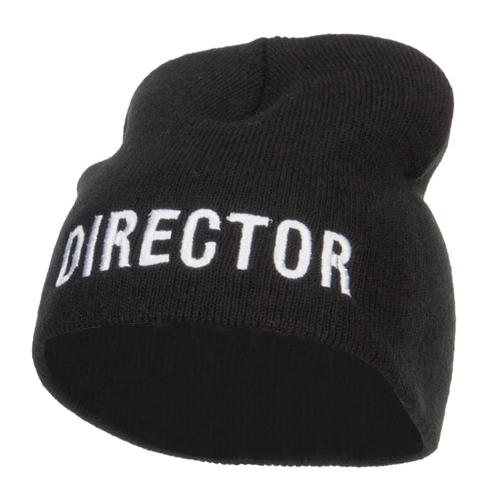 E4Hats.com Director Embroidered Short Beanie - Premium Cotton Winter Hat for Men & Women - Perfect for Outdoor Activities, Skiing, and Casual Wear