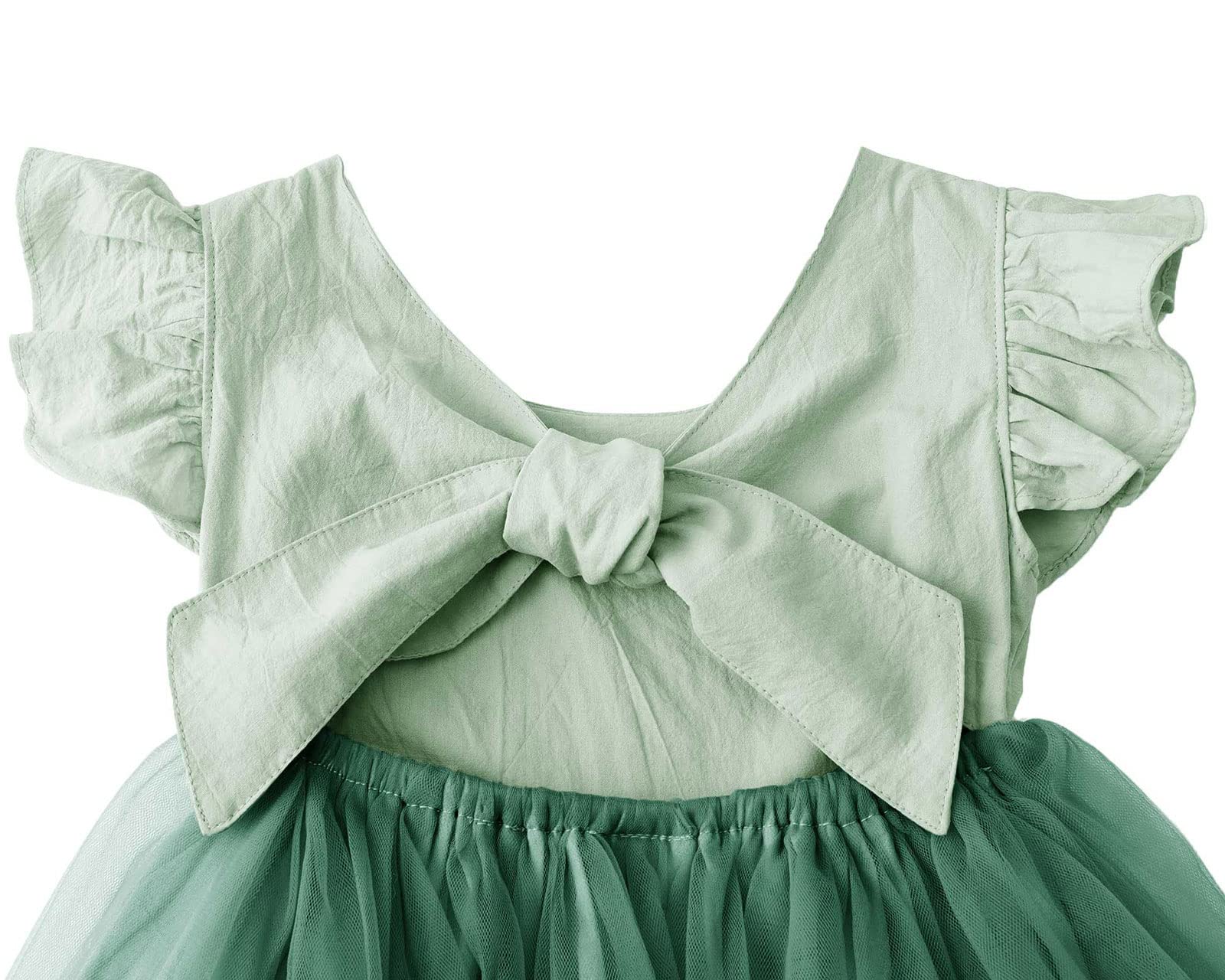 Dutebare Girls Tulle Tutu Dress - Linen Ruffle Sleeveless Princess Party Dress for Toddlers | Perfect for Birthday Parties, Photo Shoots & Special Occasions