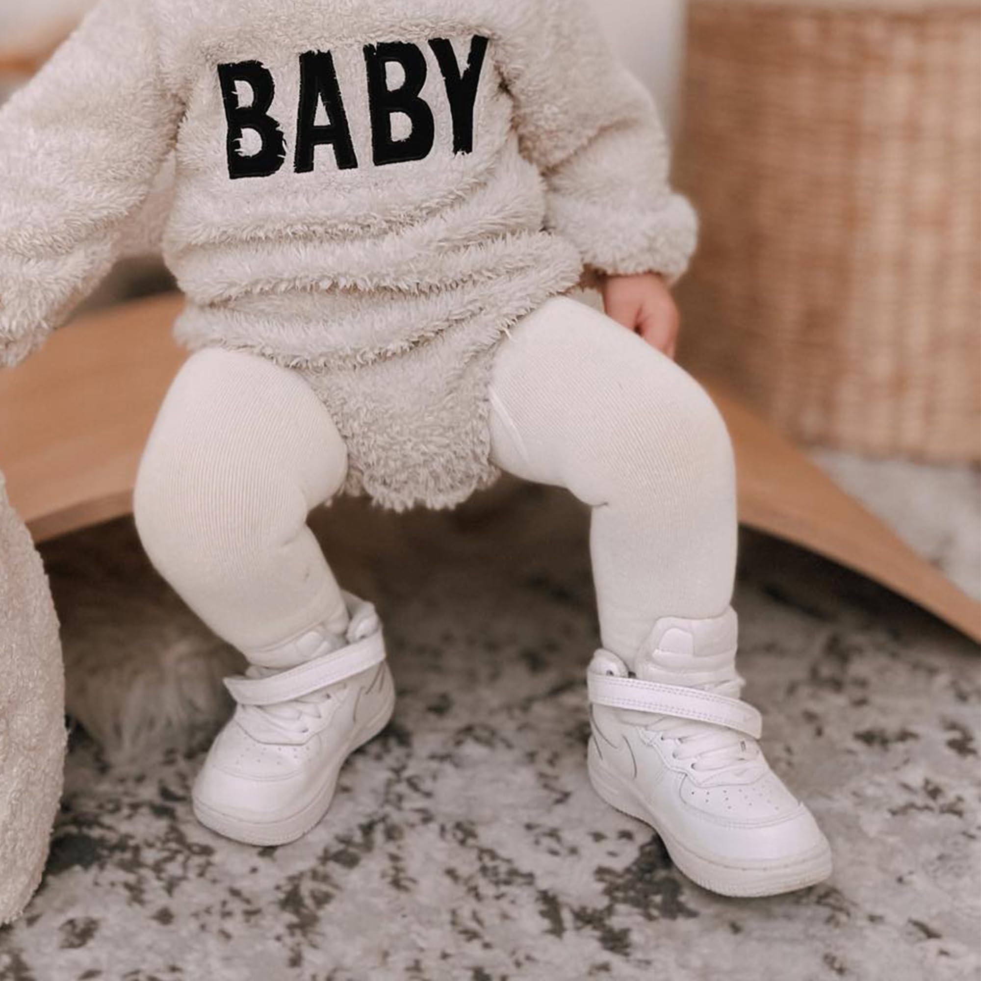 Bistyle Baby Girls Tights - Thick Warm Leggings, Soft Organic Cotton Stockings for Newborn Infant Toddler (2 Pack) | Perfect for Winter Outfits, Playtime & Nursery Comfort