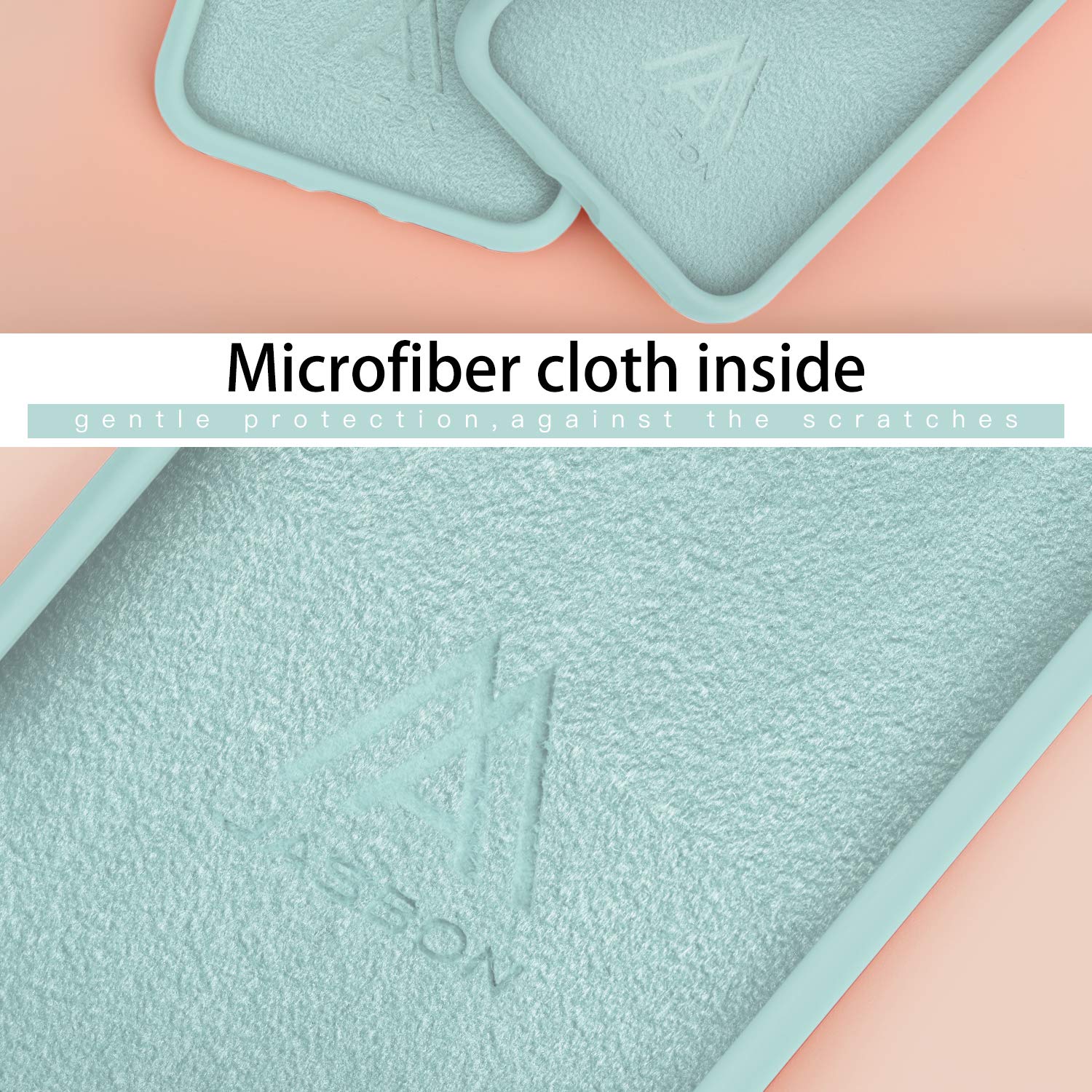 JASBON Soft Liquid Silicone Case for iPhone XR - Shockproof Protective Cover with Raised Edges, Slim Fit & Non-Slip Grip (Sea Green) - Perfect for Everyday Use, Work & Travel