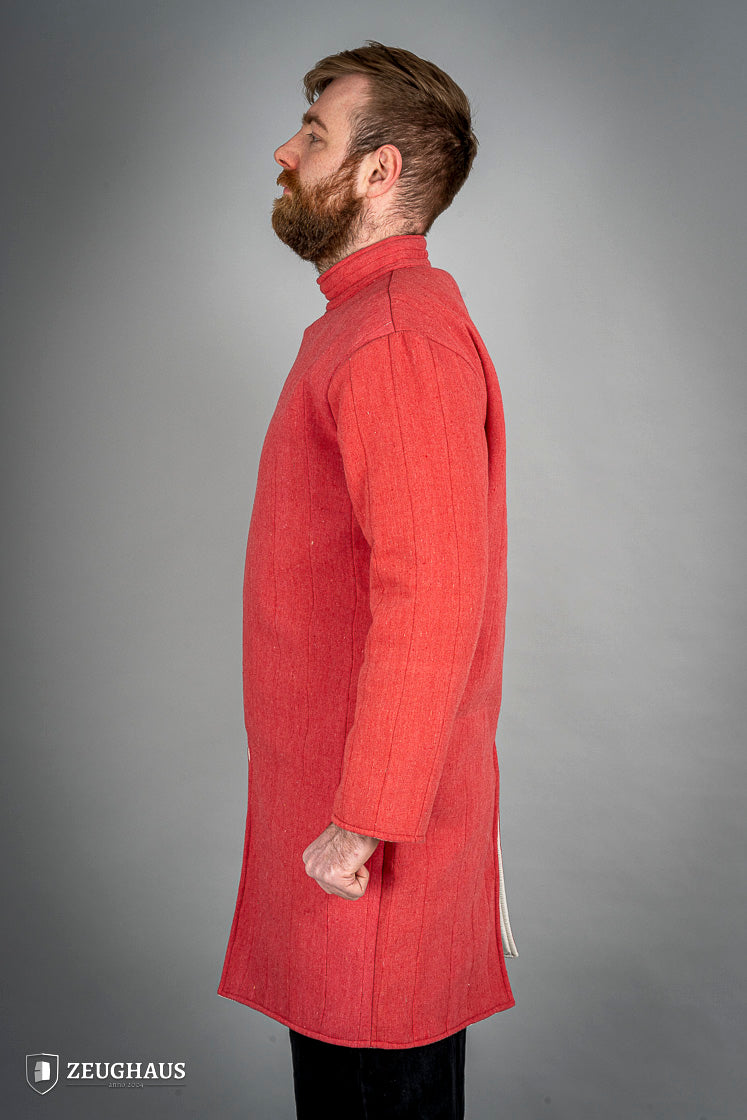 Medieval Infantry Gambeson Red - Authentic Historical Armor for LARP, Reenactment & Cosplay | Perfect for Renaissance Fairs & Battle Events