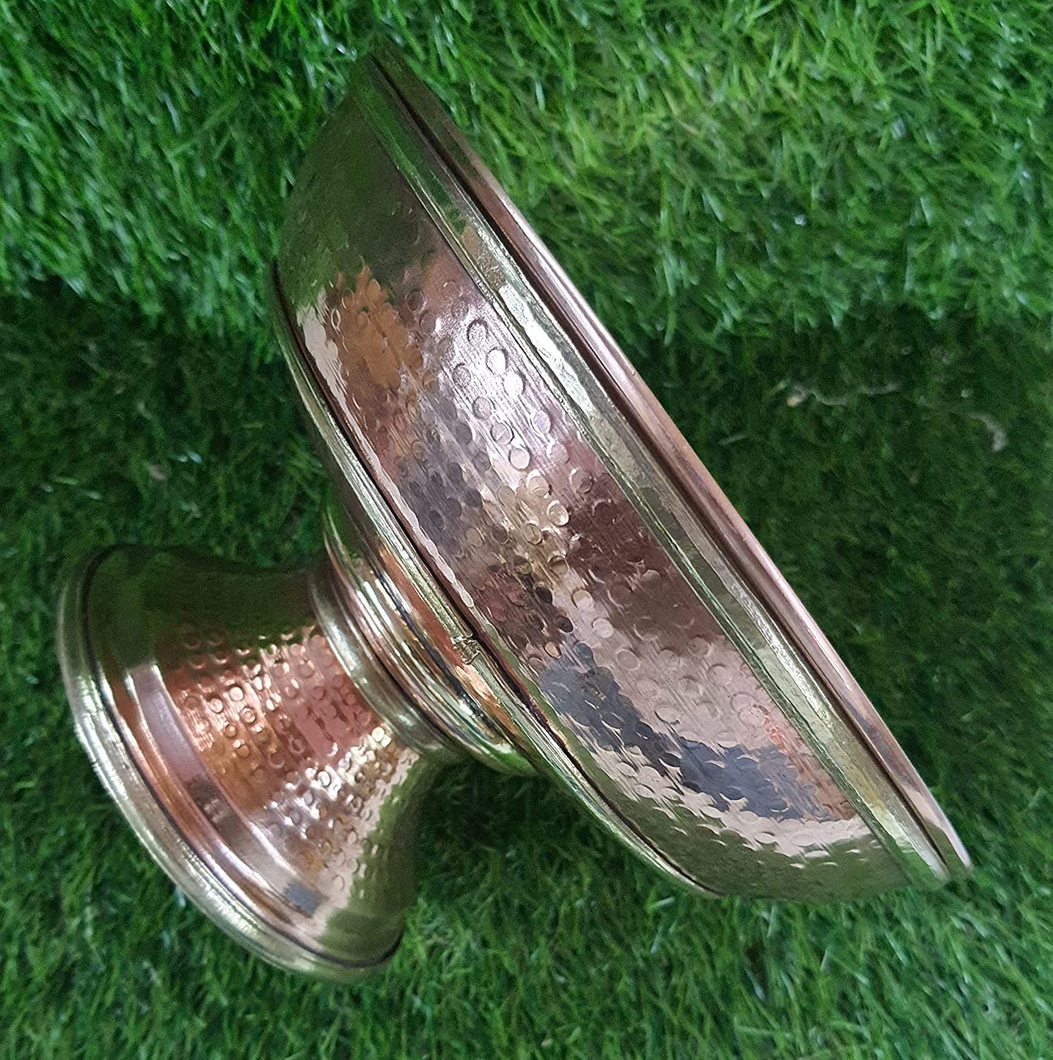 Premium Copper Fruit and Vegetable Bowl - Elegant Handcrafted Design for Fresh Produce Display - Perfect for Kitchen Countertop, Dining Table, and Gift Giving