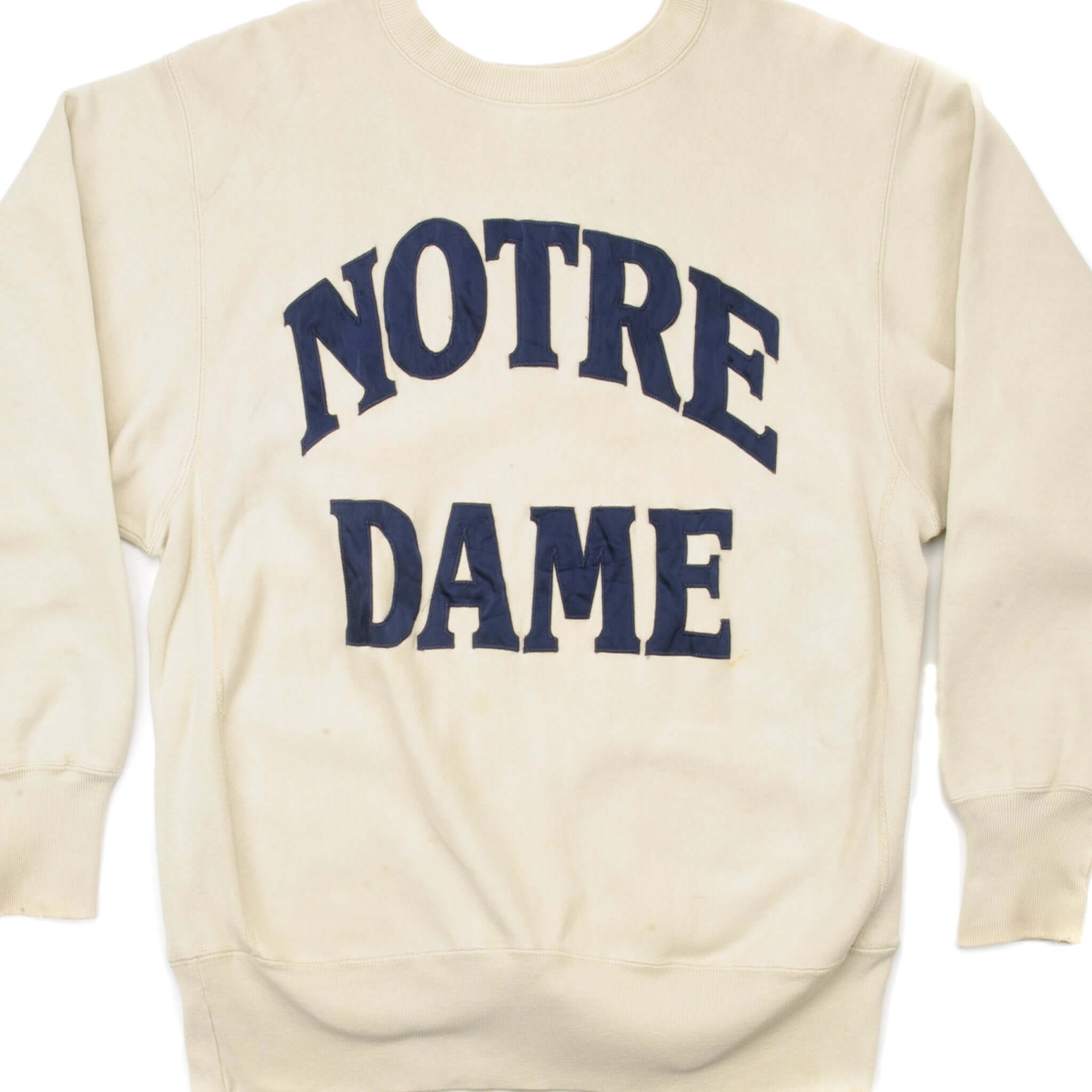 Vintage Champion Reverse Weave Notre Dame Sweatshirt 1990s XL Made in USA - Retro College Style for Casual Wear & Sports Fans