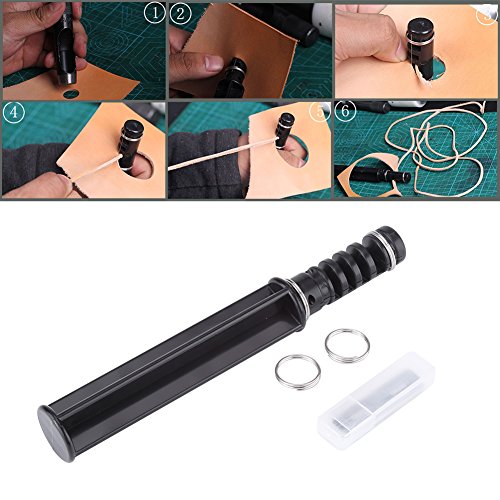 Leather Lace Maker Tool - Professional Leathercraft Cutting Kit with 3 Blades for DIY Leather Strips & Swivel Cutting | Perfect for Leatherworking, Crafting, and DIY Projects