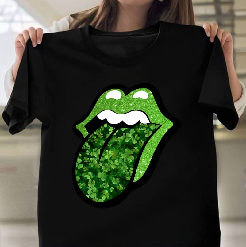 Sexy Irish Leopard Print Shamrock Green St Patrick's Day T-Shirt for Women - Fun Party Outfit for Pub Crawls & Irish Festivals
