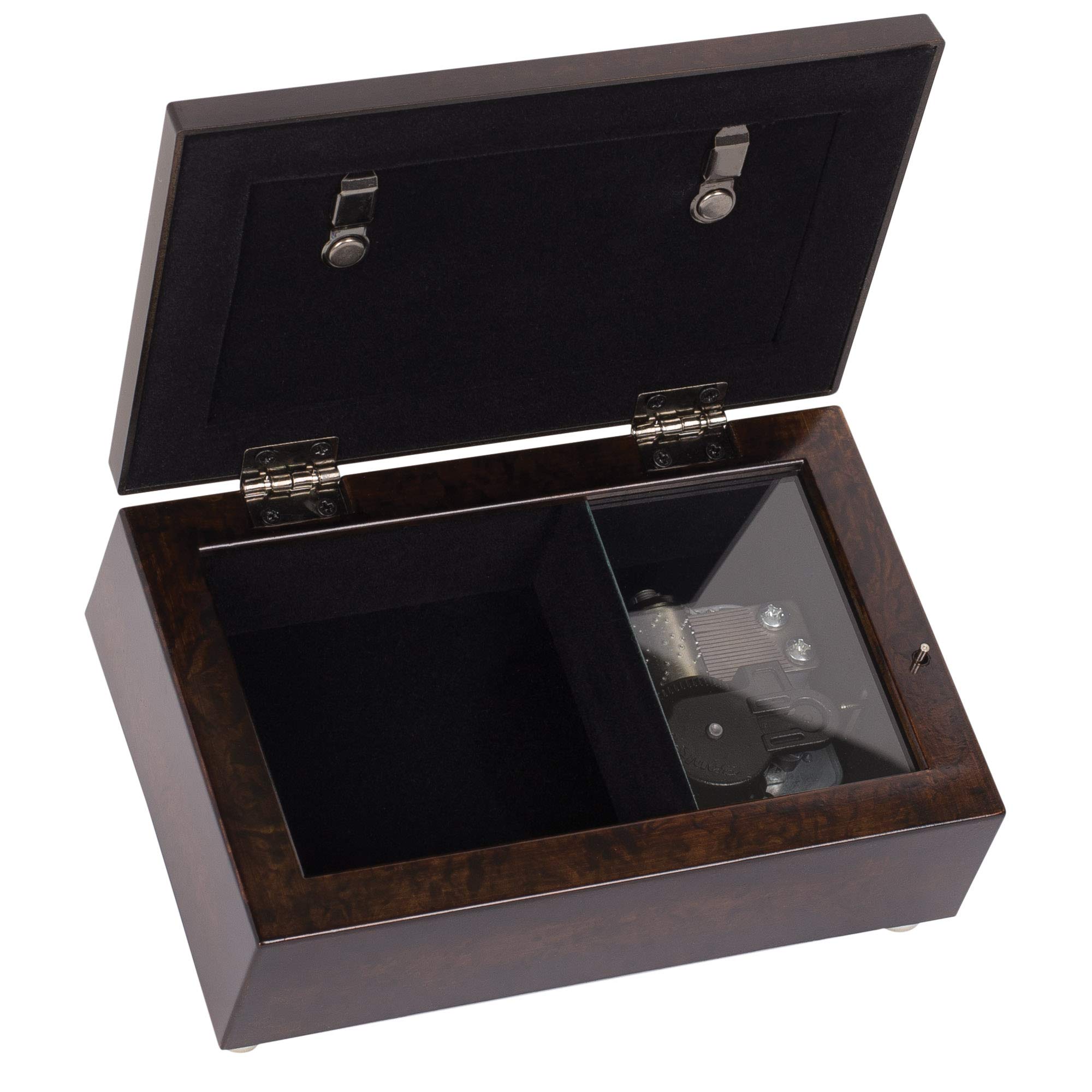 Romantic Cottage Garden 'Our Love Shines Brighter' Moon & Stars Wooden Jewelry Music Box - Plays 'You Light Up My Life' Song | Perfect for Anniversaries, Valentine's Day Gifts & Wedding Keepsakes