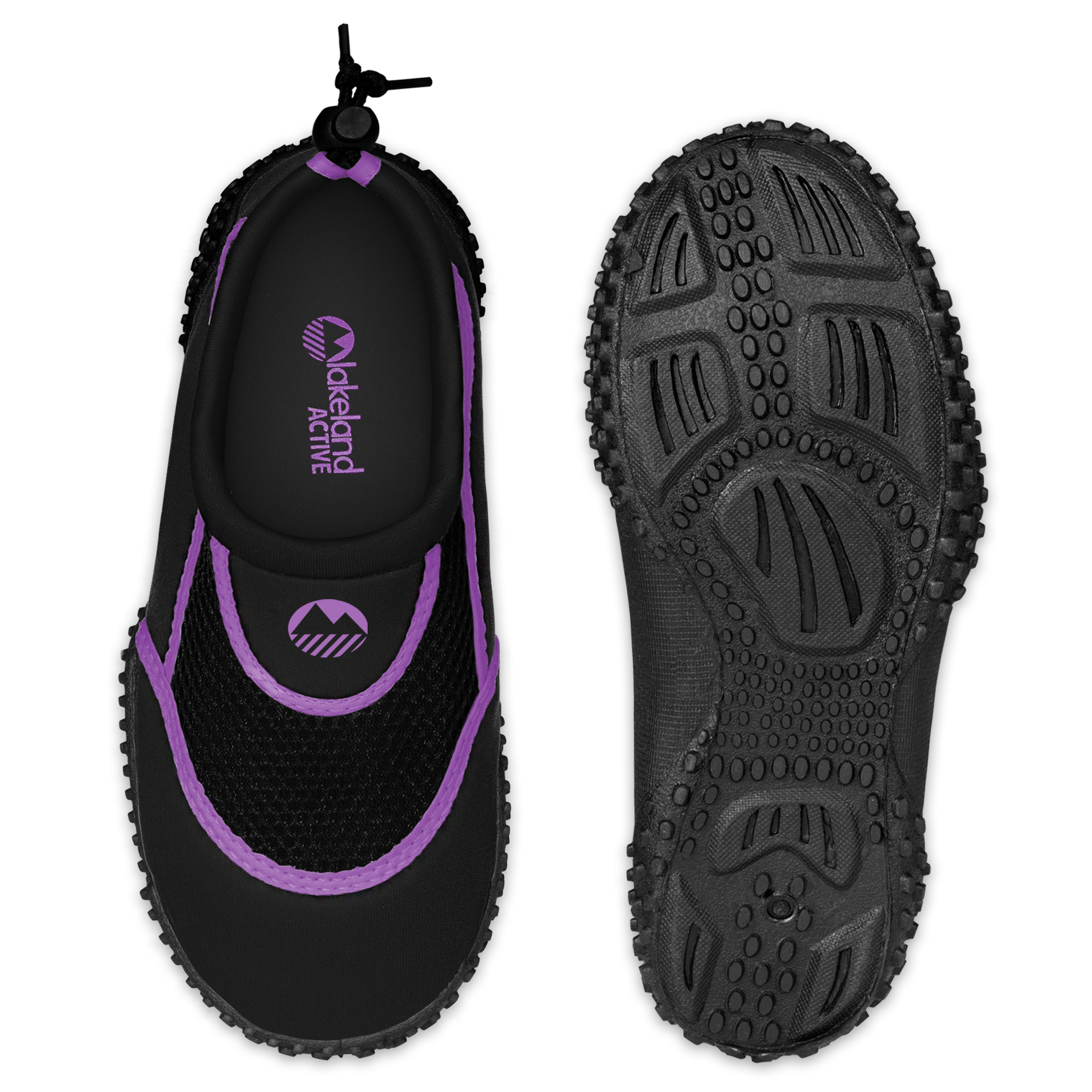 Girl's Eden Aquasport Protective Water Shoes - Non-Slip Quick-Dry Beach Swim Shoes for Kids - Perfect for Swimming, Surfing, and Outdoor Water Activities