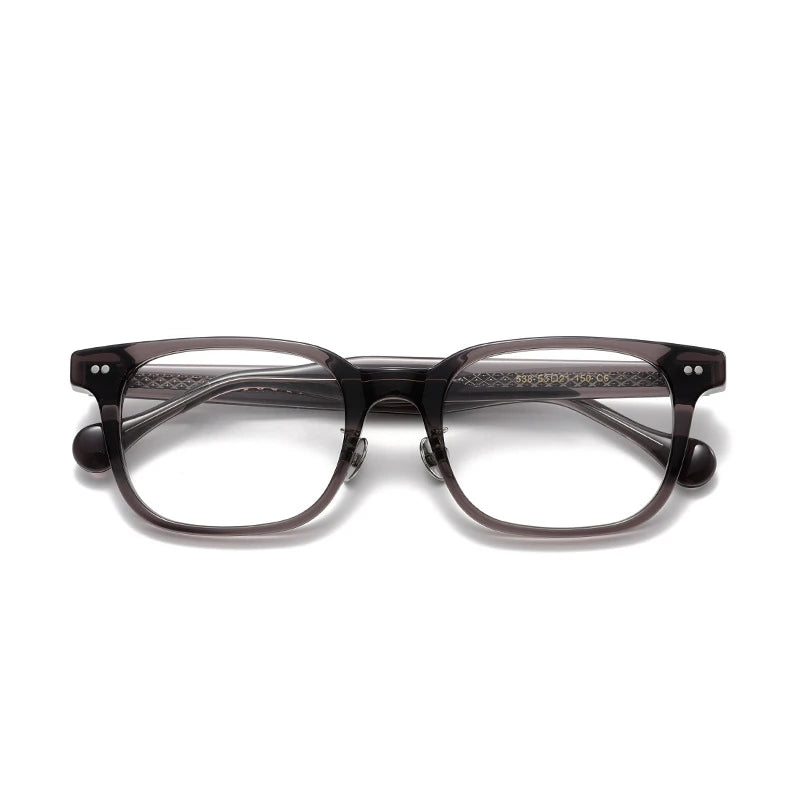 Aror Unisex Full Rim Big Square Acetate Eyeglasses 842538 - Stylish & Durable Frame for Men & Women - Perfect for Reading, Driving & Fashion Accessories