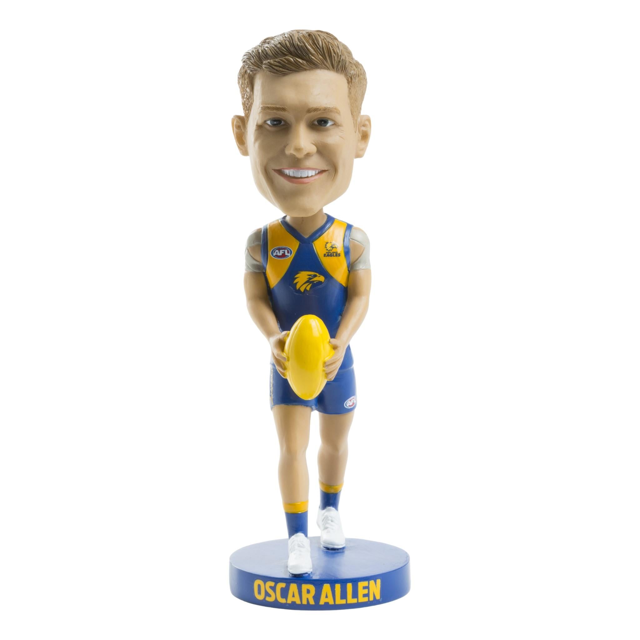 Oscar Allen Bobblehead - AFL West Coast Eagles Collectible Figurine - Perfect for Sports Fans, Memorabilia Collectors, and Game Day Decor