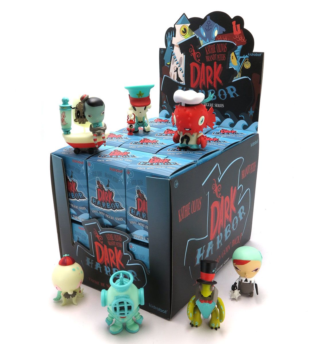 Dark Harbor Mini Series by Kathie Olivas & Brandt Peters - Collectible Art Figures for Home Decor, Office Display, and Gift Giving