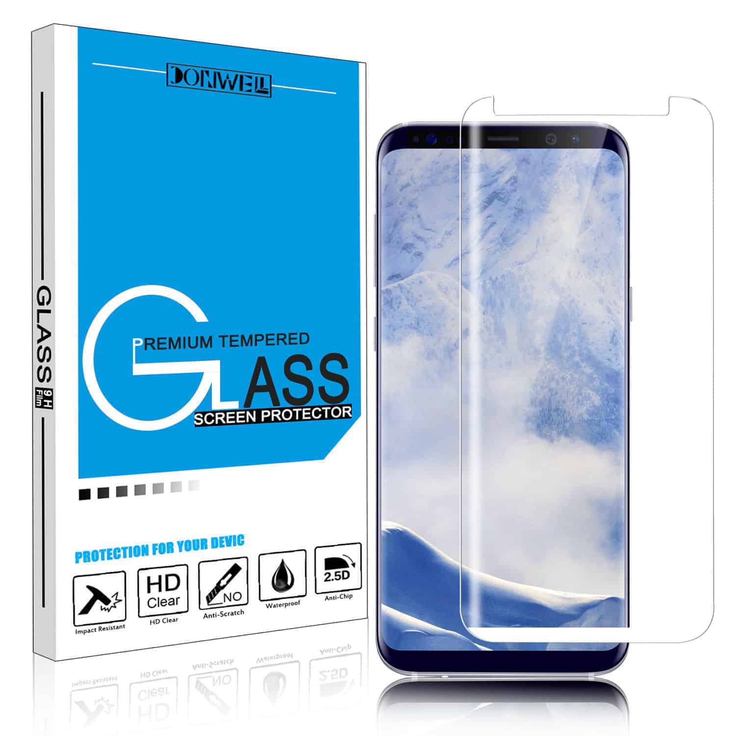3 Pack Samsung Galaxy S9 Screen Protector - Tempered Glass, HD Clear, Anti-Scratch, Bubble-Free - Perfect for Work, Travel & Everyday Use