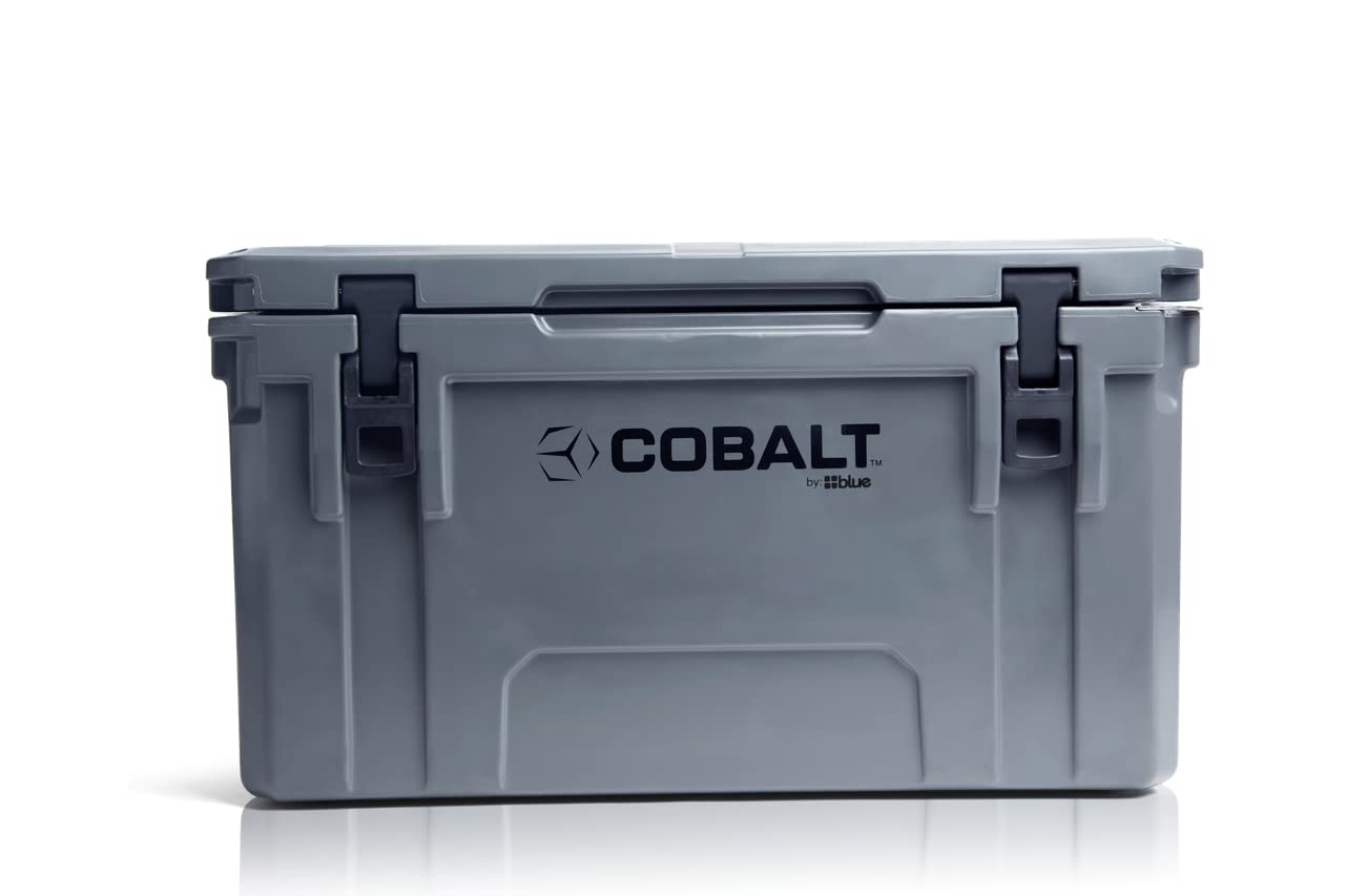 Cobalt 55 Quart Roto Molded Super Ice Cooler - Heavy Duty Large Ice Chest Keeps Ice Cold for 3 Days | Perfect for Camping, Beach Trips, Tailgating & Outdoor Adventures