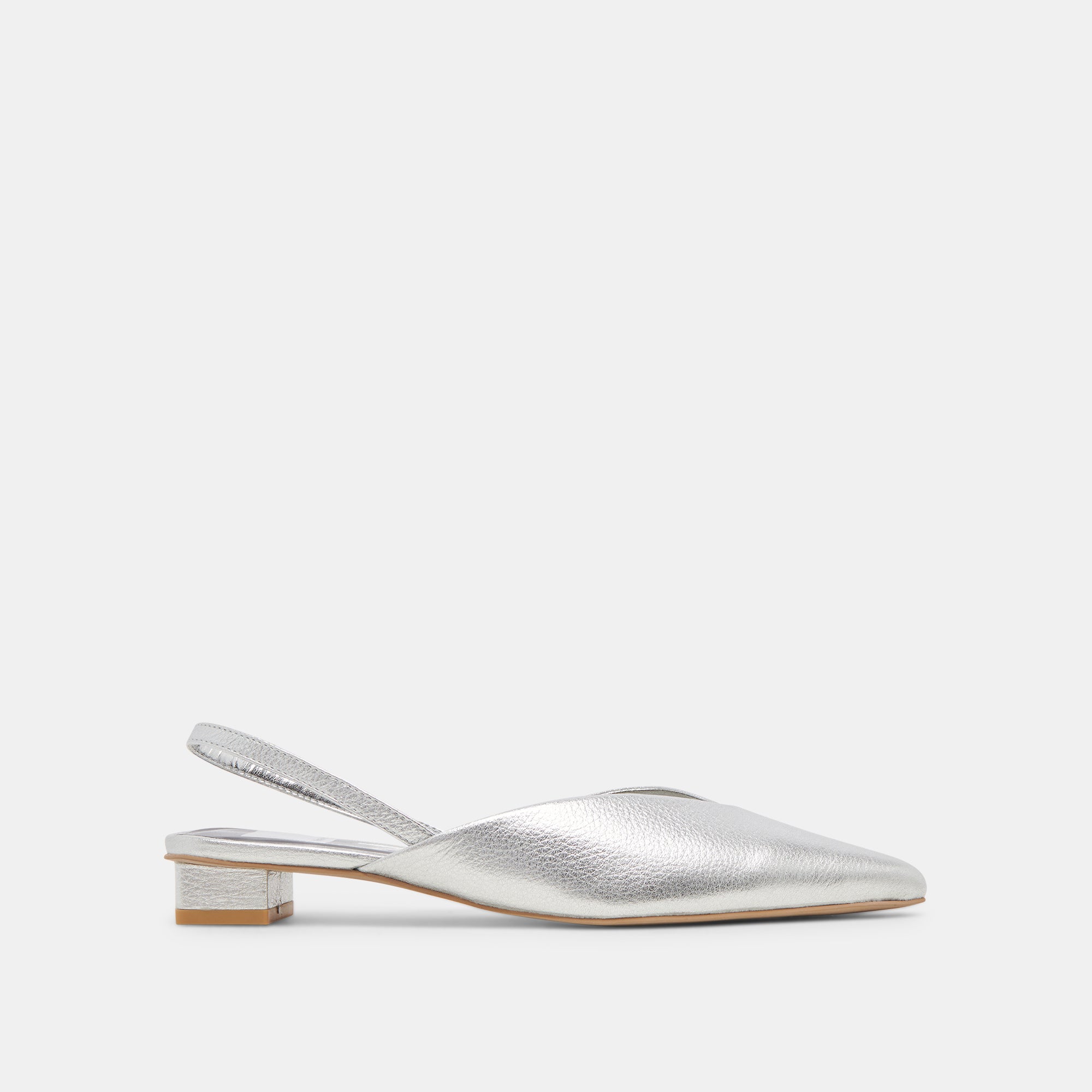 BYANCA Women's Distressed Leather Flats in Silver - Comfortable & Stylish Casual Shoes for Work, Travel & Everyday Wear
