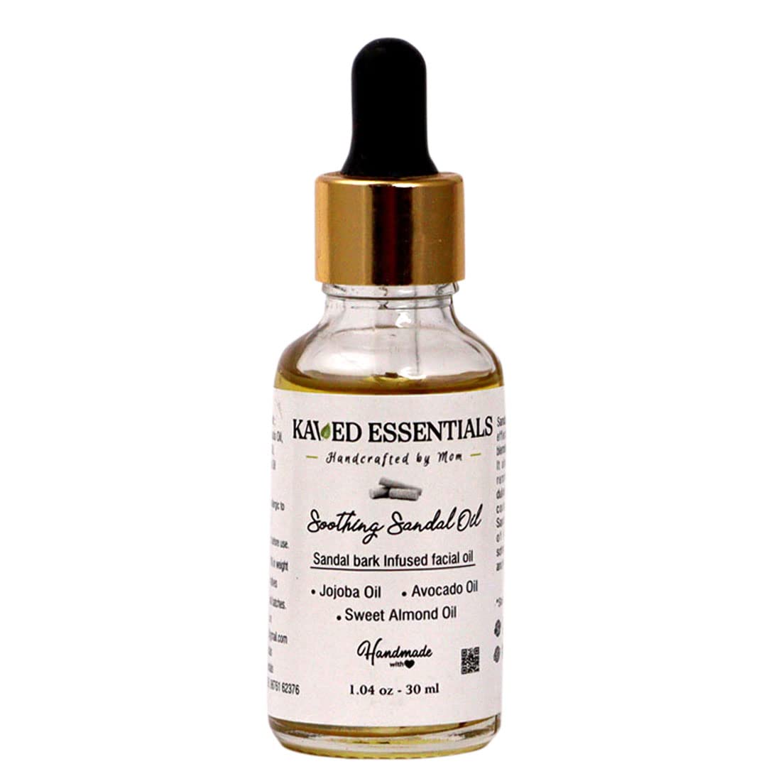 Organic Sandalwood Bark Infused Facial Oil - 30ml | Anti-Aging Serum with Jojoba Oil, Avocado Oil & Sweet Almond Oil | Hydrating & Nourishing for Dry Skin, Wrinkles & Fine Lines | Perfect for Night Routine & Daily Skincare Regimen