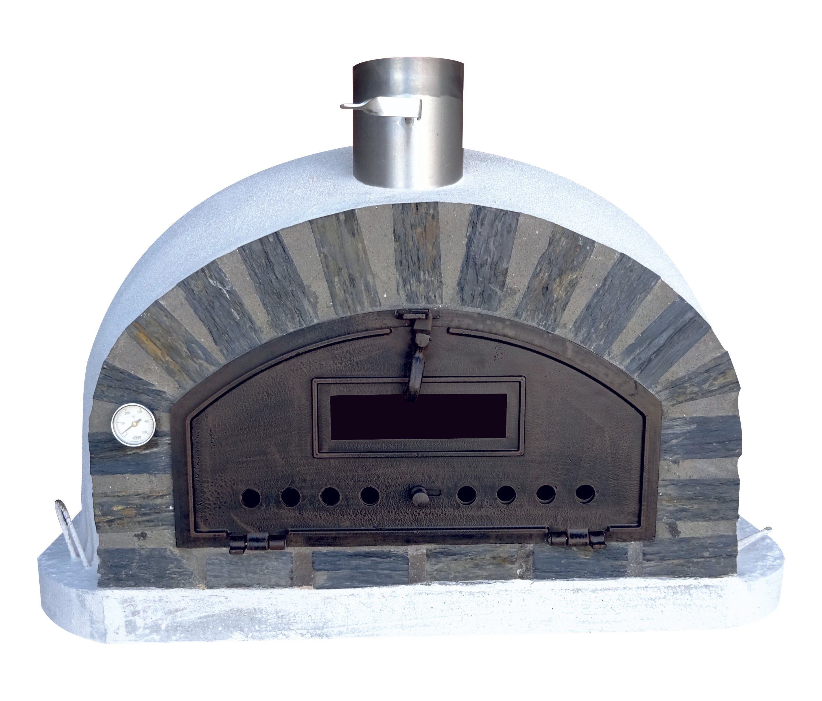 Premium PIZZAIOLI Pizza Oven Stone Arch - Hybrid Outdoor Pizza Oven for Backyard, Patio & Restaurant Use - Perfect for Wood Fired & Gas Cooking