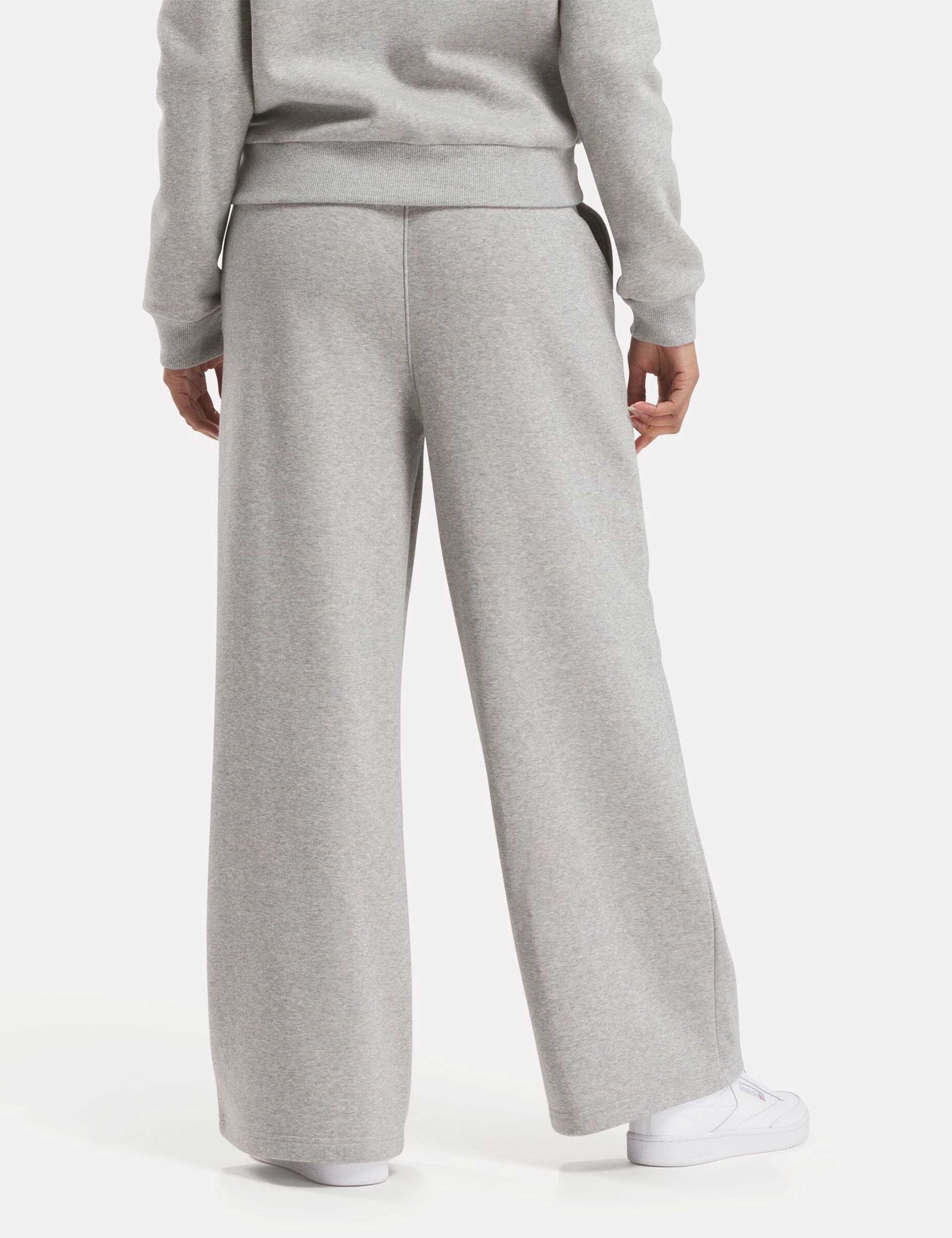 Identity Fleece Wide Leg Pants for Women - Medium Grey Heather | Cozy Lounge Pants for Home, Yoga & Casual Outfits