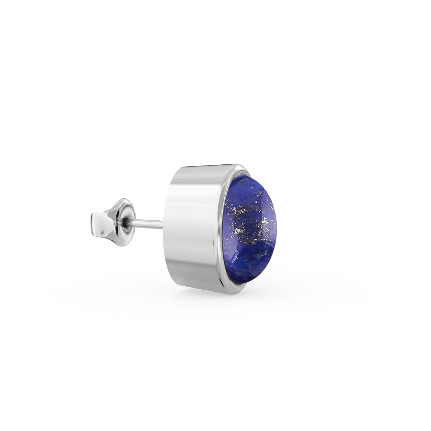 925 Sterling Silver Lapis Lazuli Stud Earrings for Women & Girls - Handmade Oval Gemstone Jewelry - Perfect for Everyday Wear, Gifts & Special Occasions