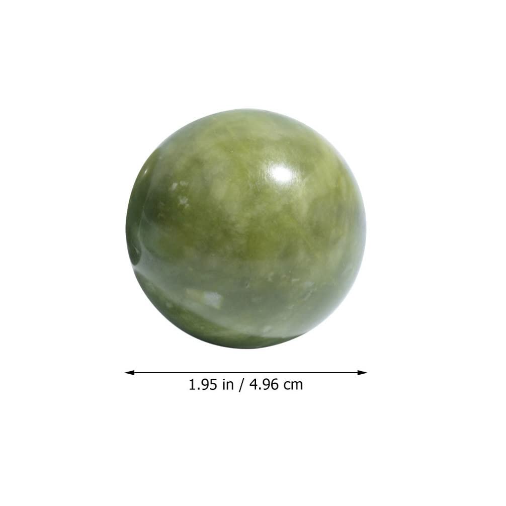 Premium 2-Piece Chinese Baoding Balls - Jade Health Exercise & Massage Hand Balls for Stress Relief, Finger Strength, and Meditation - Perfect for Home, Office, Travel & Outdoor Use