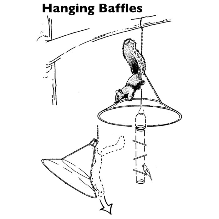 Arundale Squirrel Proof Hanging Bird Feeder Baffle - Durable Outdoor Wildlife Protector for Bird Feeders, Gardens & Patios