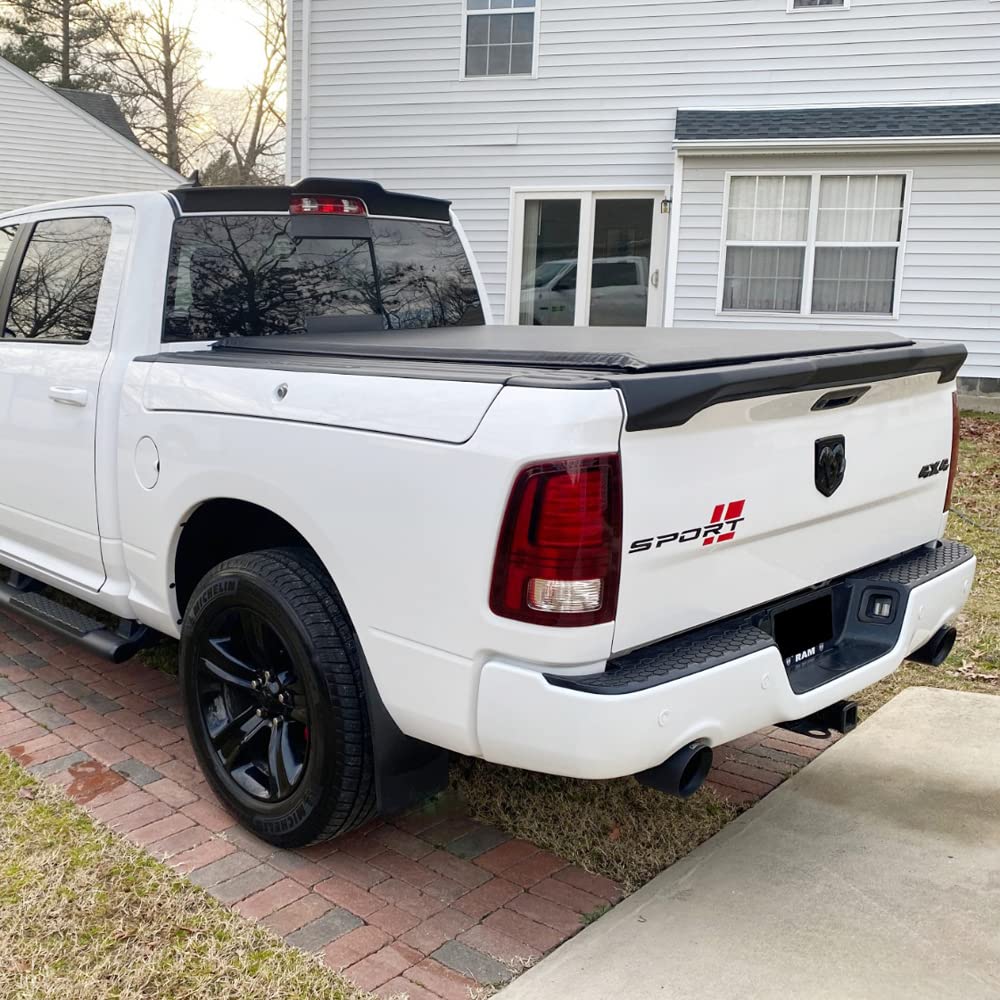 EGR982859 Painted EGR Truck Cab Spoiler for Dodge Ram 1500/2500/3500 | Light Khaki Metallic (AJC) | Aerodynamic Enhancement & Improved Fuel Efficiency | Perfect for Off-Roading & Highway Driving