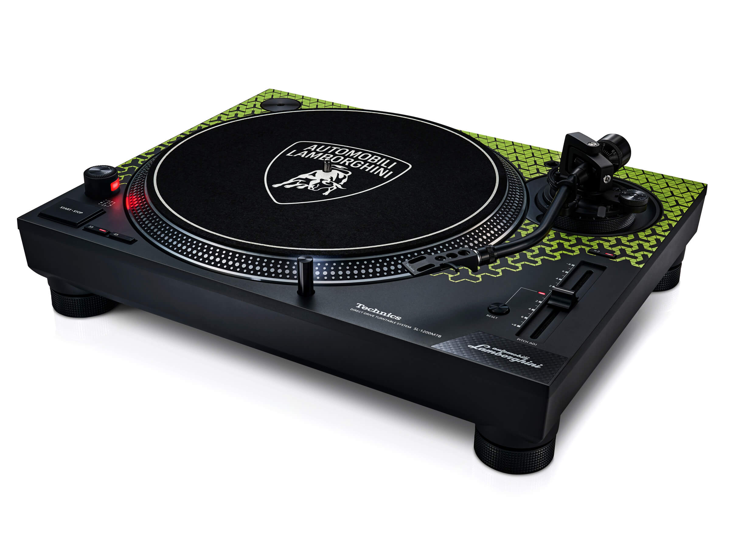 Technics SL-1200M7B Limited Edition Lamborghini Turntable - Professional DJ Vinyl Record Player with High-Torque Direct Drive - Perfect for Clubs, Home Studios & Audiophile Collections