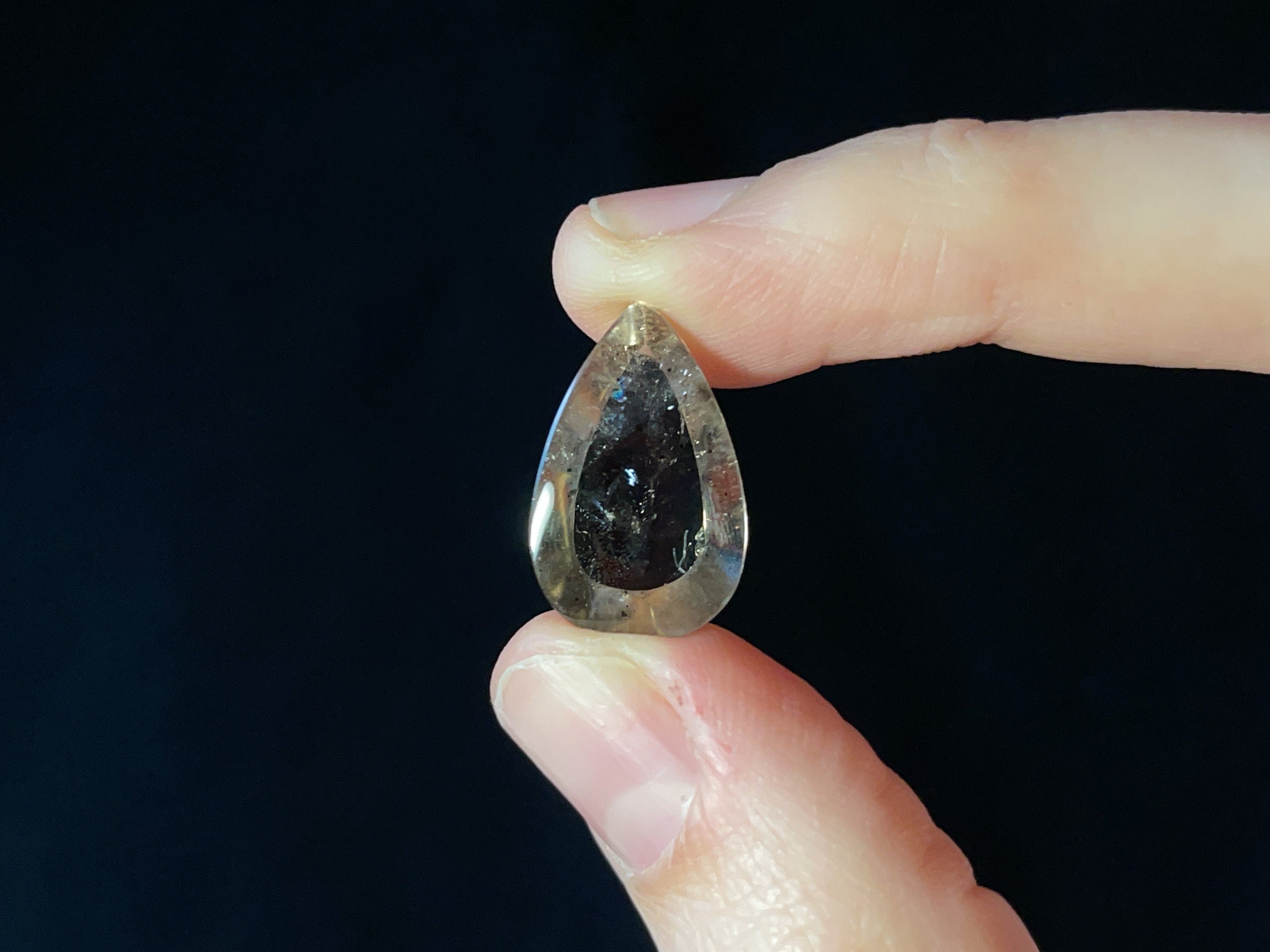 COVELLITE Pink Fire Quartz Crystal Teardrop - Natural Gemstone for Jewelry Making, Healing Crystals & Semi-Precious Stones (44077) - Perfect for Pendants, Earrings & Spiritual Healing